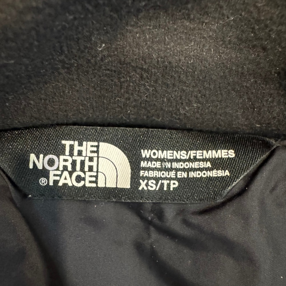 The North Face Womens XS Black Quilted Full Zip Jacket Diamond Pattern Insulated - Picture 3 of 7